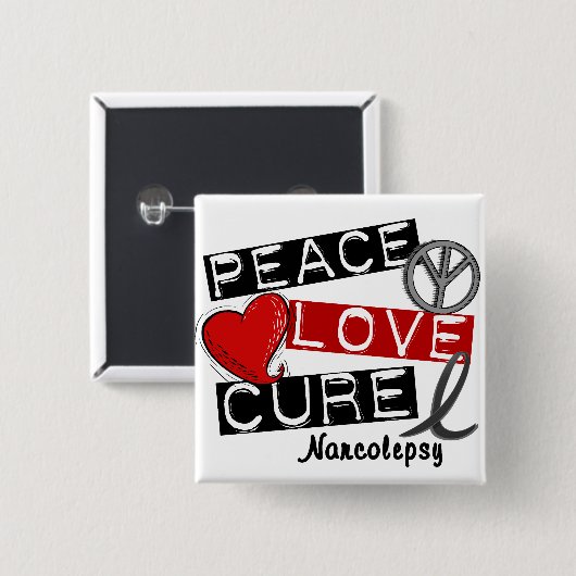 FRIEDENSLiebe-HEILUNGNARCOLEPSY Button (Vorne & Hinten)