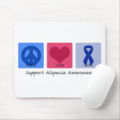 FriedensLiebe-Heilungs-Alopezie Mousepad (Mit Mouse)