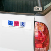 FriedensLiebe-Heilungs-Darmkrebs Autoaufkleber (Auf Lkw)