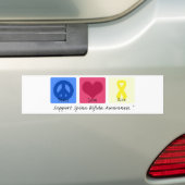 FriedensLiebe-Heilungs-Spina Bifida Autoaufkleber (Auf Auto)