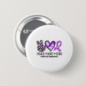 Friedensliebe Heilungsüberdosisbewusstsein Button (Vorne & Hinten)