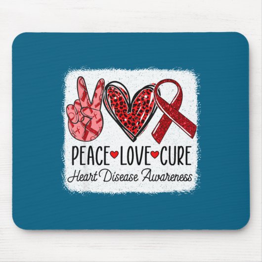 Friedensliebe Herzerkrankung Bewusstsein Chd Unter Mousepad (Vorne)