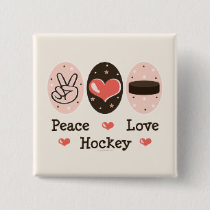 FriedensLiebe-Hockey-Button Button