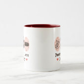 FriedensLiebe-Hockey-Tasse Zweifarbige Tasse (Mittel)
