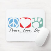 FriedensLiebe-Hund Mousepad (Mit Mouse)