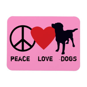 FriedensLiebe-Hunde Magnet