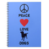 FriedensLiebe-Hunde Notizblock (Vorderseite)