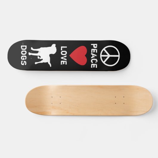 FriedensLiebe-Hunde Skateboard