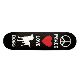 FriedensLiebe-Hunde Skateboard