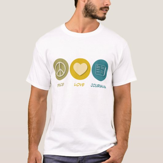 FriedensLiebe-Journalismus T-Shirt (Vorderseite)
