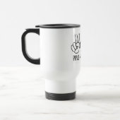 Friedensliebe Kaffe Morgen Vibes Reisebecher (Links)