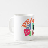 FriedensLiebe Kaffeetasse (Vorderseite Links)