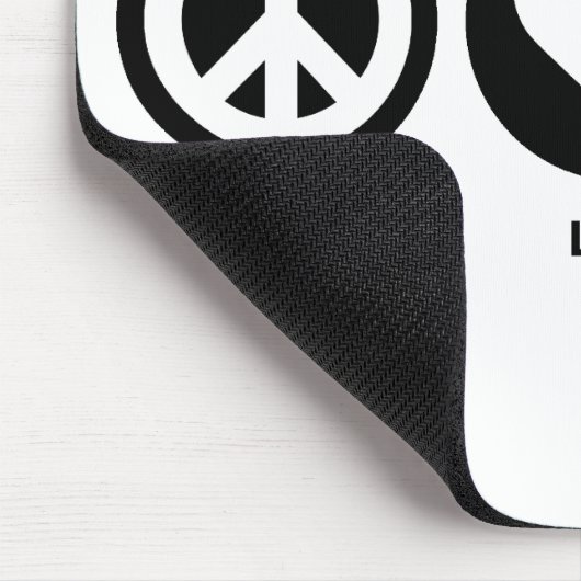 FriedensLiebe-Kaninchen Mousepad (Ecke)