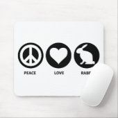 FriedensLiebe-Kaninchen Mousepad (Mit Mouse)