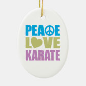 FriedensLiebe-Karate Keramik Ornament (Hinten)