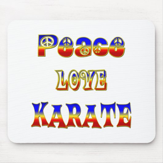 FriedensLiebe-Karate Mousepad (Vorne)