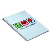 FriedensLiebe-Kardiologie-Weihnachten Notizblock (Rechte Seite)