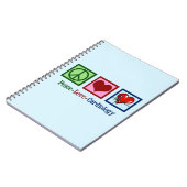 FriedensLiebe-Kardiologie-Weihnachten Notizblock (Linke Seite)