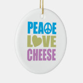 FriedensLiebe-Käse Keramik Ornament (Rechts)