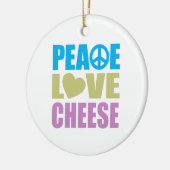 FriedensLiebe-Käse Keramik Ornament (Links)