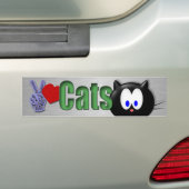 FriedensLiebe Katzen Autoaufkleber (Auf Auto)