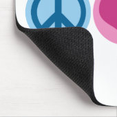 FriedensLiebe-Katzen Mousepad (Ecke)
