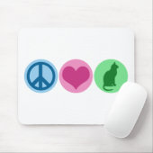 FriedensLiebe-Katzen Mousepad (Mit Mouse)