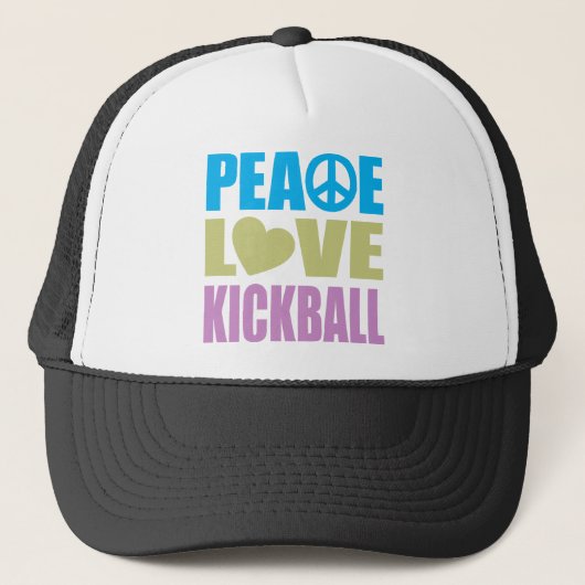 FriedensLiebe Kickball Truckerkappe (Vorderseite)