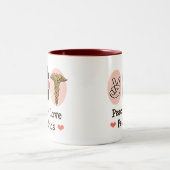 FriedensLiebe-Kinderheilkunde-Kinderarzt-Tasse Zweifarbige Tasse (Mittel)