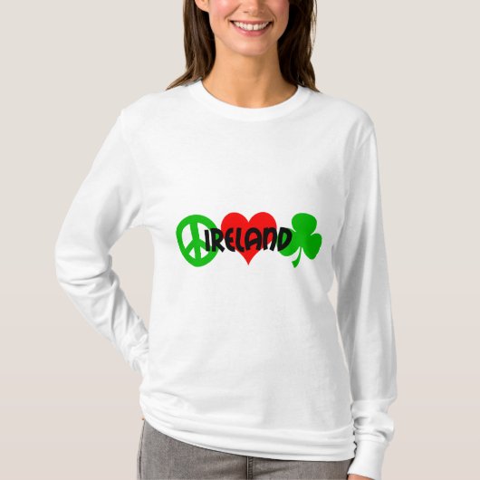 FriedensLiebe-Kleeblatt T-Shirt (Vorderseite)