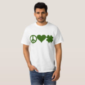 FriedensLiebe-Kleeblätter T-Shirt (Vorne ganz)