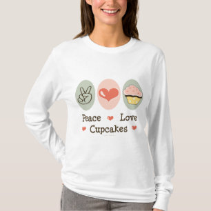 FriedensLiebe-kleine KuchenHoodie T-Shirt