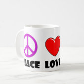 FriedensLiebe-Krankenschwester Kaffeetasse (Vorderseite Links)