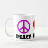 FriedensLiebe-Krankenschwester Kaffeetasse (Links)