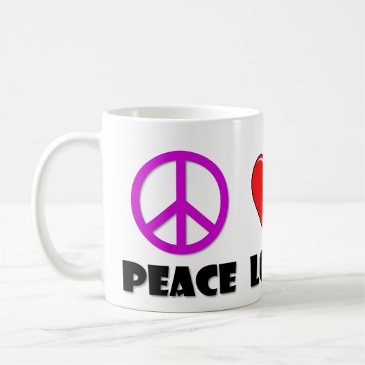 FriedensLiebe-Krankenschwester Kaffeetasse (Links)