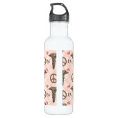 FriedensLiebe-KrankenschwesterCaduceus RN BPA Edelstahlflasche (Rückseite)