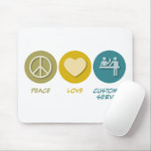 FriedensLiebe-Kundendienst Mousepad (Mit Mouse)