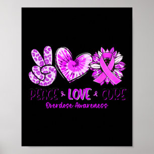 Friedensliebe-Kur-Sonnenblumen-Leopard-Überdosis-B Poster