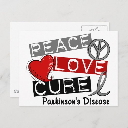 FRIEDENSLIEBE KURZPARKINSONEN POSTKARTE (Vorne/Hinten)