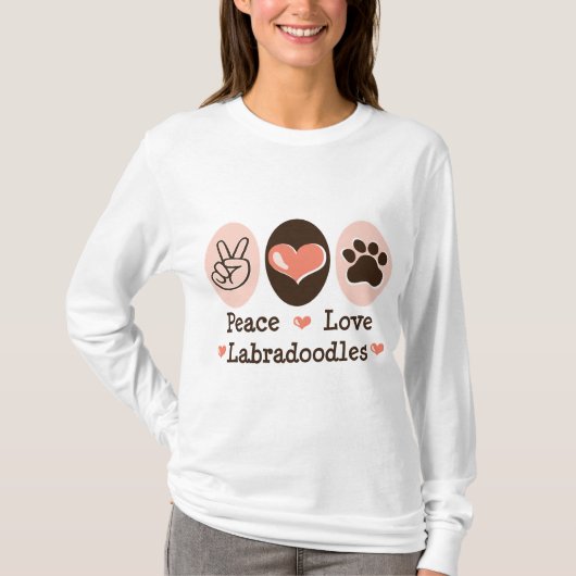 FriedensLiebe Labradoodles Hoodie T-Shirt (Vorderseite)