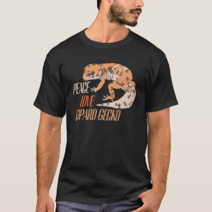 Friedensliebe Leopardgecko Haustier T-Shirt