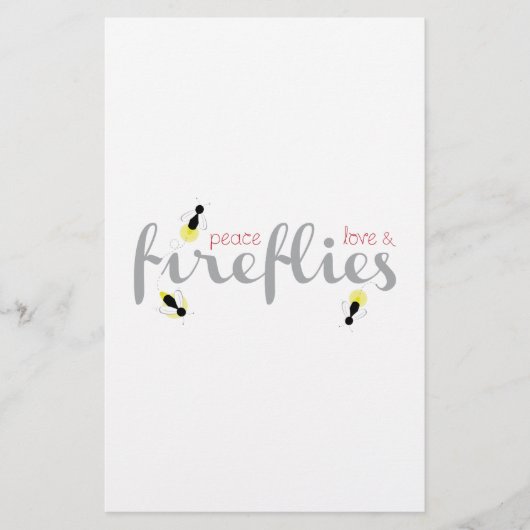 FriedensLiebe-Leuchtkäfer Briefpapier (Vorderseite)