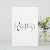 FriedensLiebe-Leuchtkäfer Briefpapier (Stehend Vorderseite)
