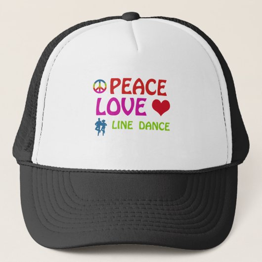 FriedensLiebe Linedance Truckerkappe (Vorderseite)