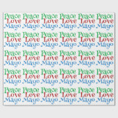 FriedensLiebe-Majonäse lustiges Mayo Geschenkpapier (Flach)