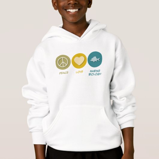 FriedensLiebe-Marinebiologie Hoodie (Vorderseite)