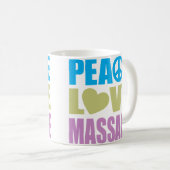 FriedensLiebe-Massage Kaffeetasse (VorderseiteRechts)
