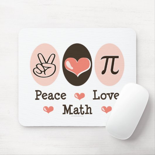 FriedensLiebe-Mathe Mousepad (Mit Mouse)
