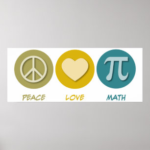 FriedensLiebe-Mathe Poster