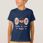 FriedensLiebe-Mathe scherzt T - Shirt (Vorderseite)